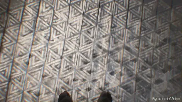 Ok, honey, I finally finished repainting that old kitchen floor (on acid)