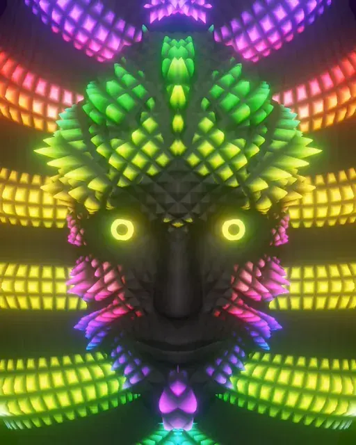 Luminous Block Headdress