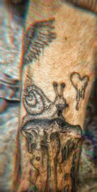 Another drawing of mine - this time on skin