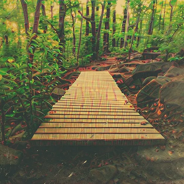 LSD while hiking.