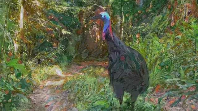 Cassowaries have been roaming the daintree rainforest for 60 million years [oc]