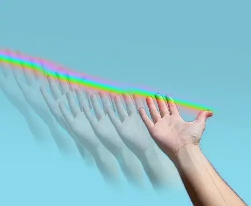 Looking at the sky, my hands looked like these on shrooms. I had colourful nailpolish on that day. Trails.