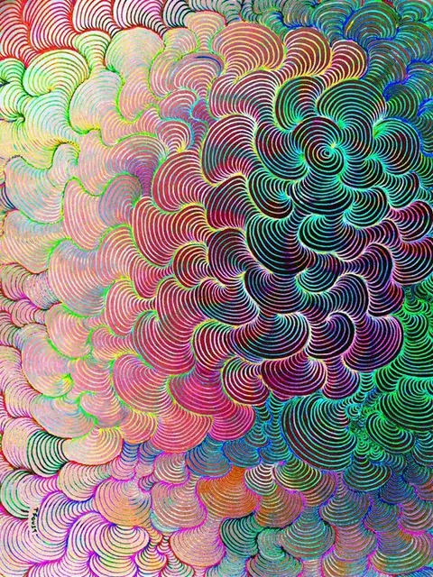 Staring at a puff of herb smoke while it changed colors 🥴