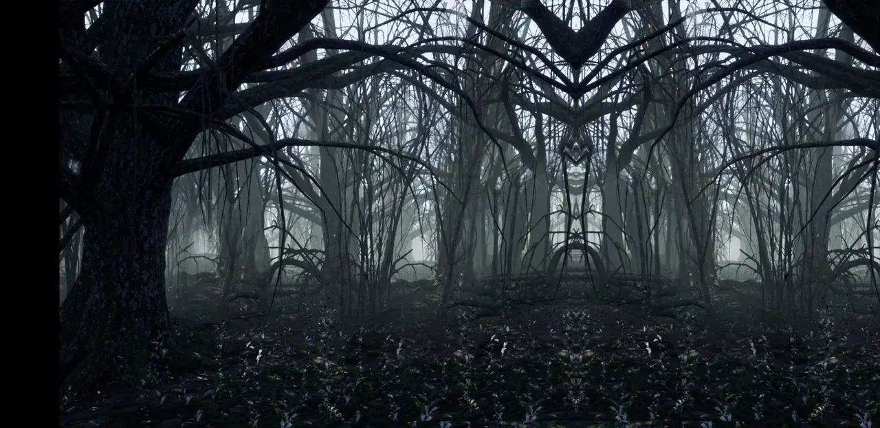 One of my good friends made this replication of a dark forest on a heavy dose