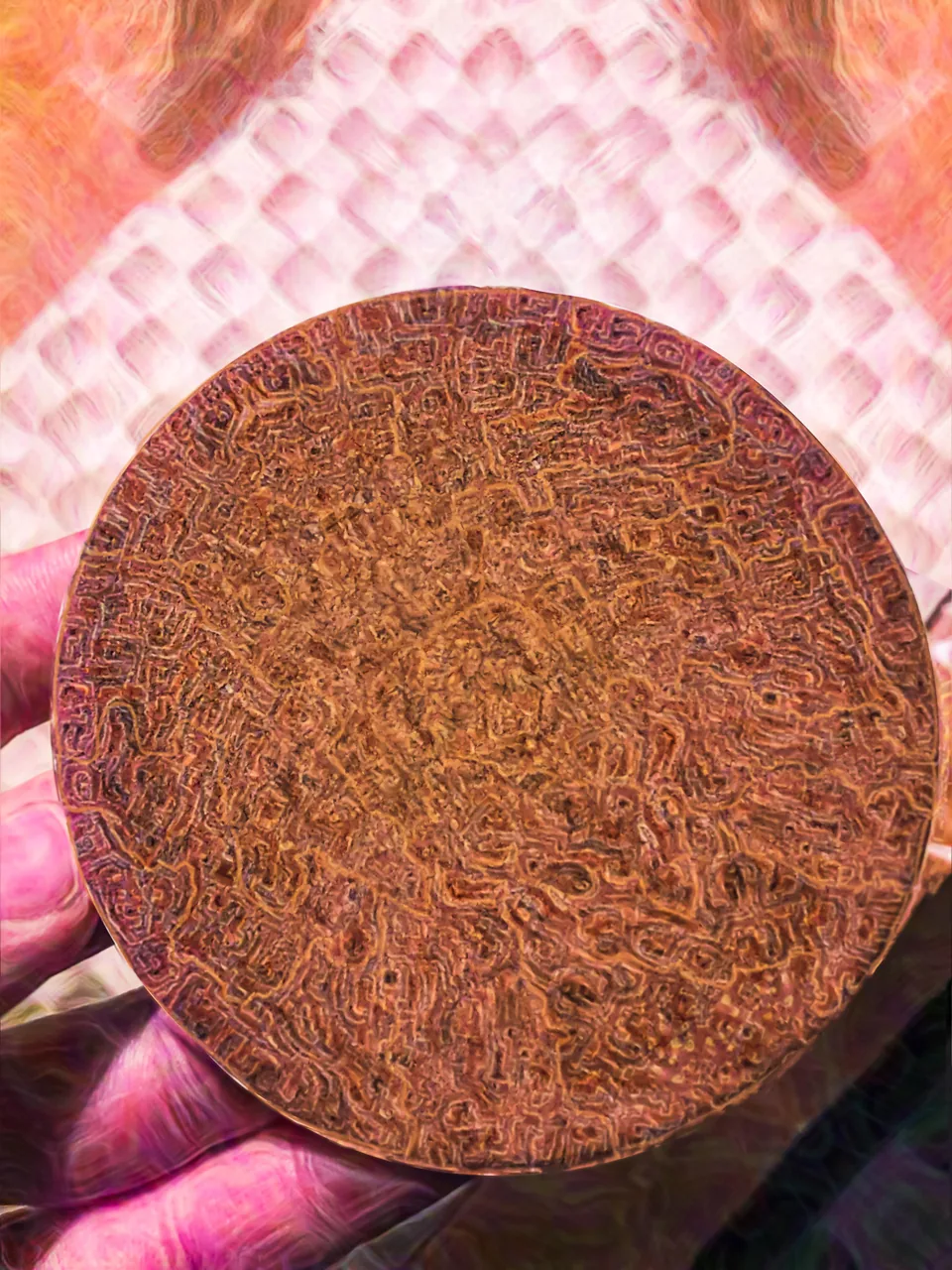 geometric patterns form everywhere on the coaster , is this real? (LSD at 100 Mikrogramm)