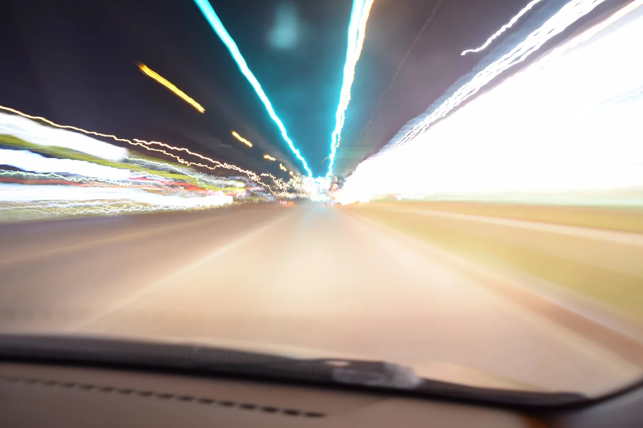 I was taking long exposures earlier. This one reminded me of riding in a car on around 300ug.
