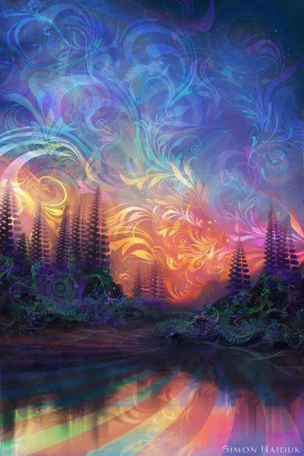 When you’re reaching for that fourth hit of DMT (art by Simon Haiduk)