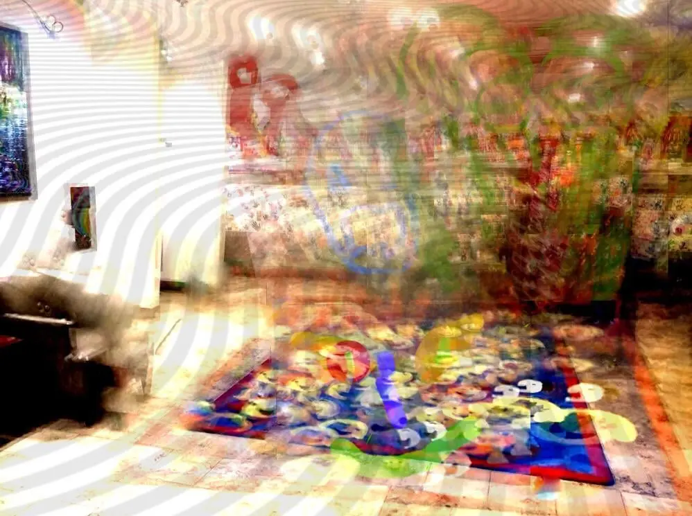 Before and after smoking on LSD