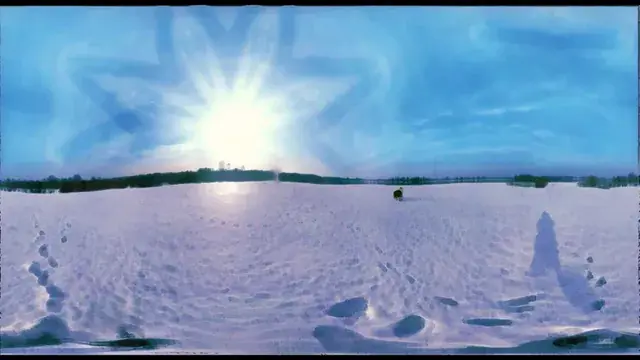 360 degree acid snowscape
