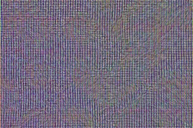 crude replication of how lcd pixels get “wavy” on psychedelics