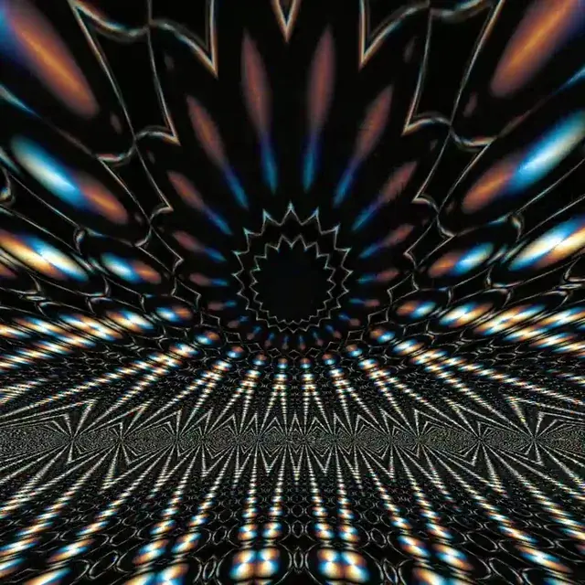 Attempt at recreating some sub-breakthrough DMT patterns, minus a dimension or two