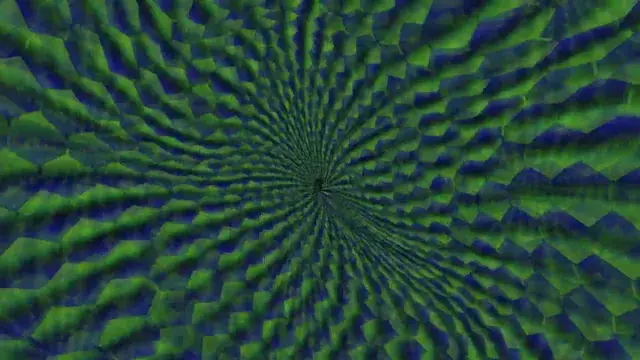 The beginning (or end) of a psychedelic journey on DMT or psilocybin.