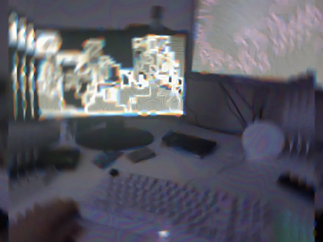 What I saw on 200ug + 100mg THC + having a panic attack