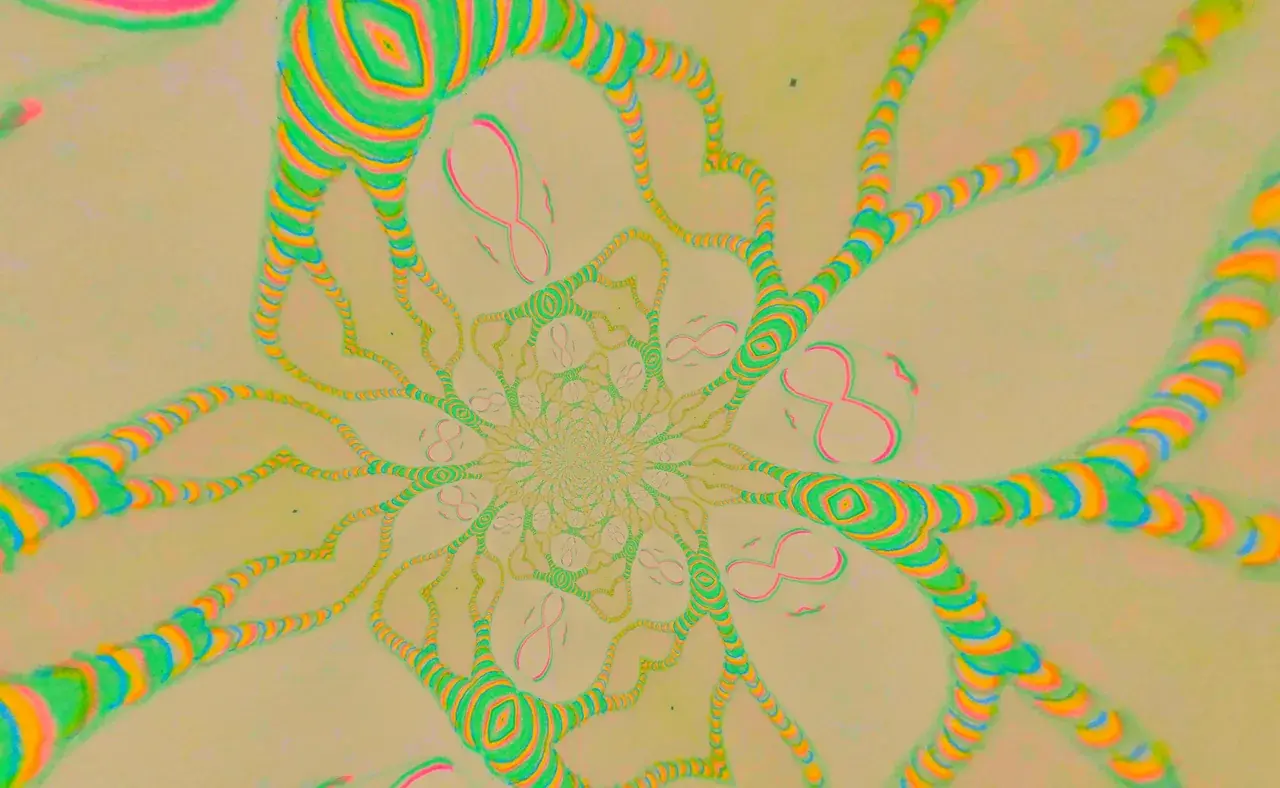 I recreated some closed eye visuals I commonly have on LSD that I call the 'tunnels of color'