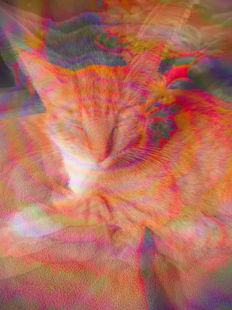 the way my cat was astral projecting at me