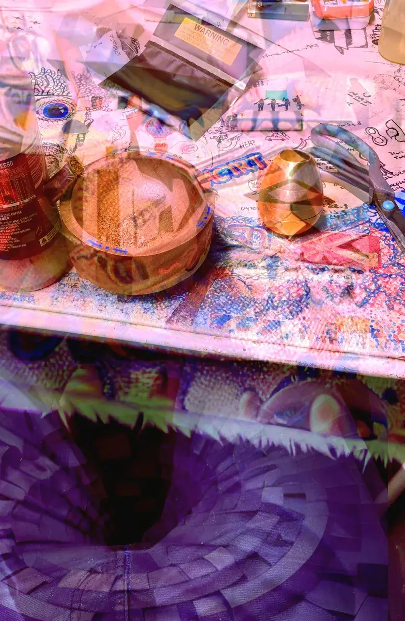 First delve into light-moderate dose of vaped NN-DMT, weed, and tobacco
