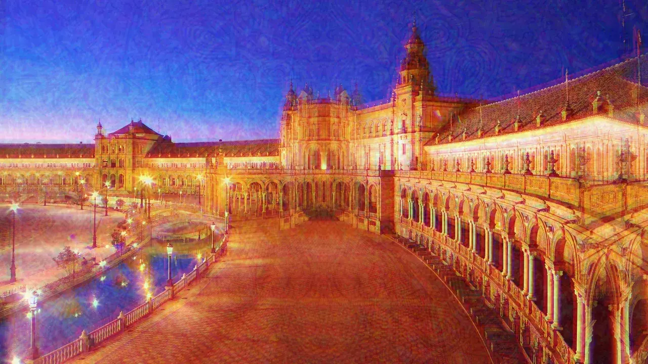 Low effort replication of some picture of some place in spain i found on google sorry if i stole your pattern i just searched like trippy pattern on google and overlayed some of them