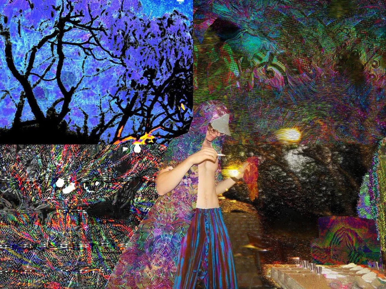Digitally destroyed my friend, not a 1 to 1 recreation, but inspired but some of my drug experiences