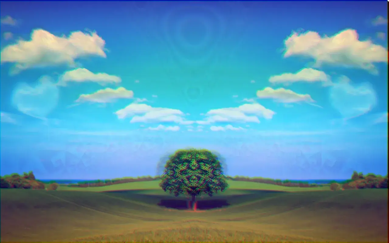 Hidden Creatures (Clouds and Tree)