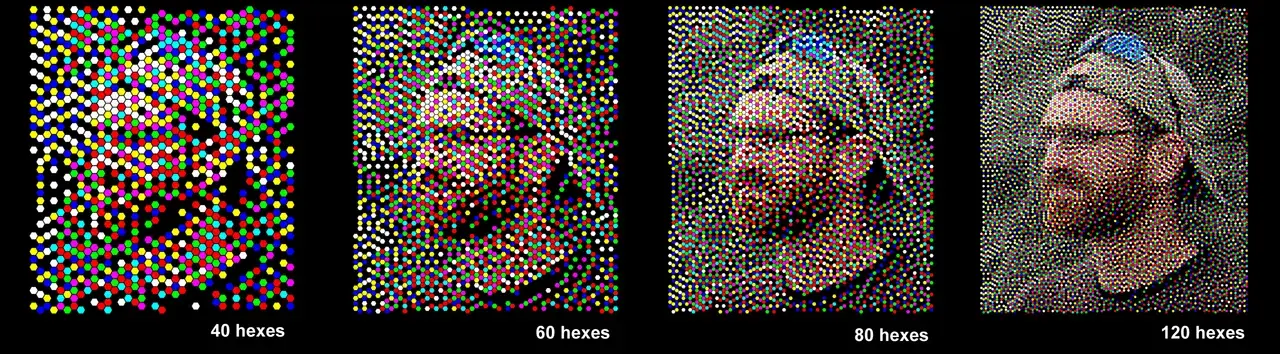 Progressive P.Cyan Visuals Increasing right to left
