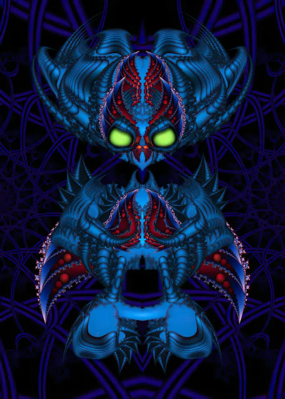 Blue Insect Totem