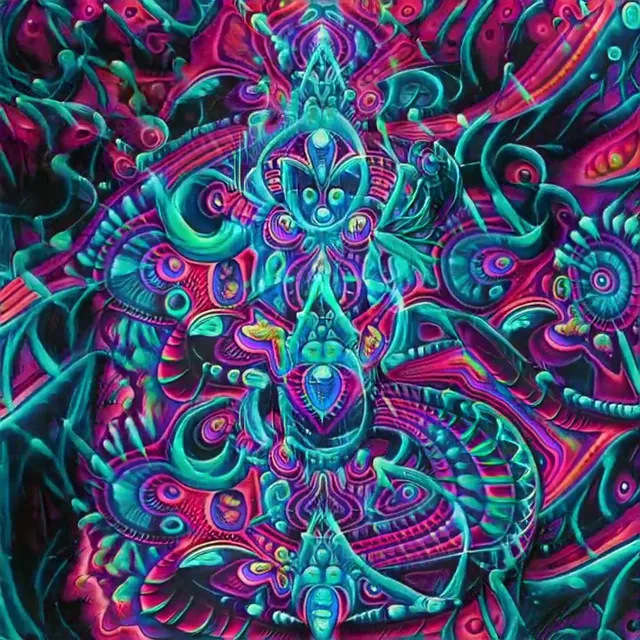 Further experiments training a neural network on visionary artwork in order to generate psychedelic visuals.