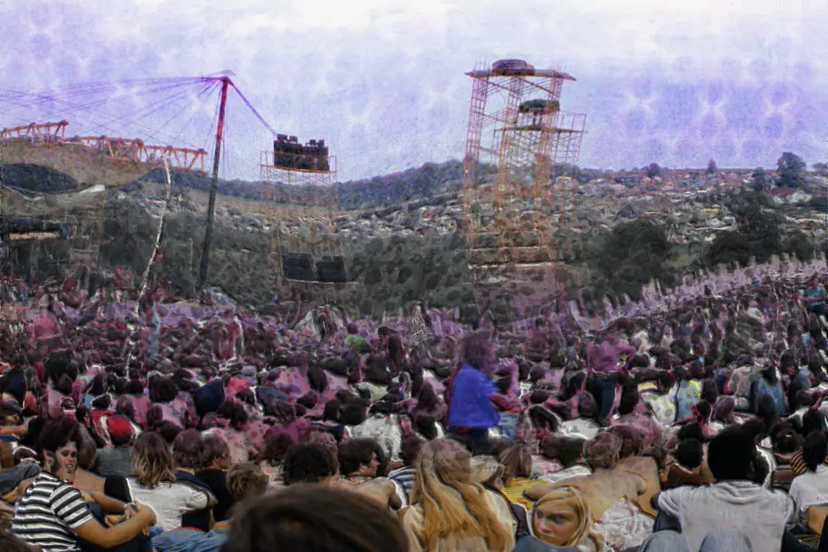 POV: Approaching the peak on a tab of Orange Sunshine (300 ug LSD) at Woodstock