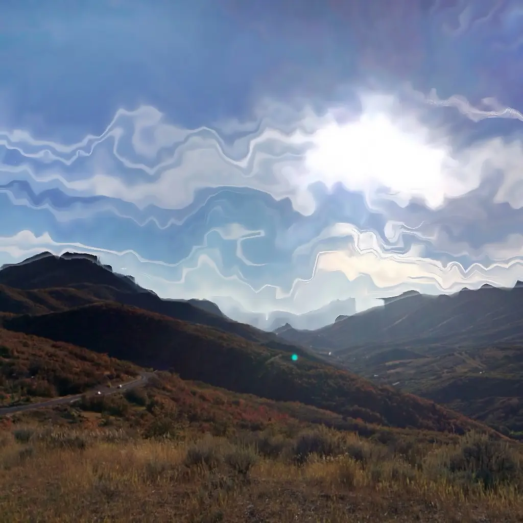 I like to make photos like this on my phone and put them on Instagram. Emigration canyon, Utah