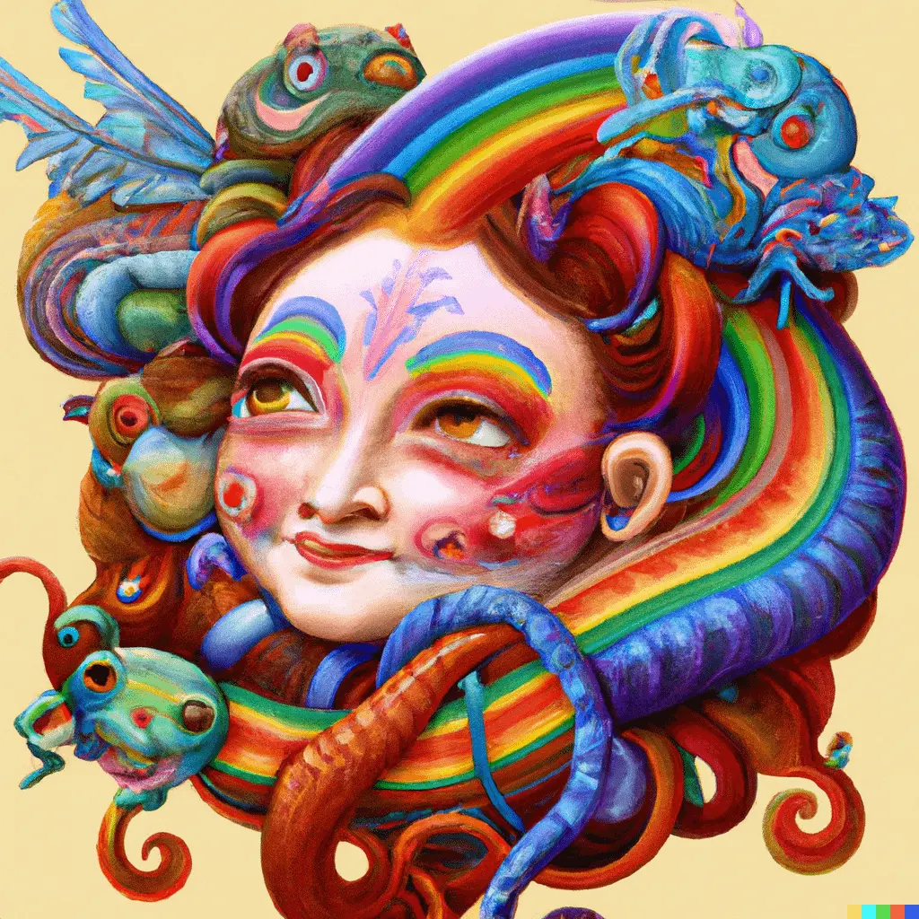 That sensation on ayahuasca of transforming into a jaguar or rainbow serpent