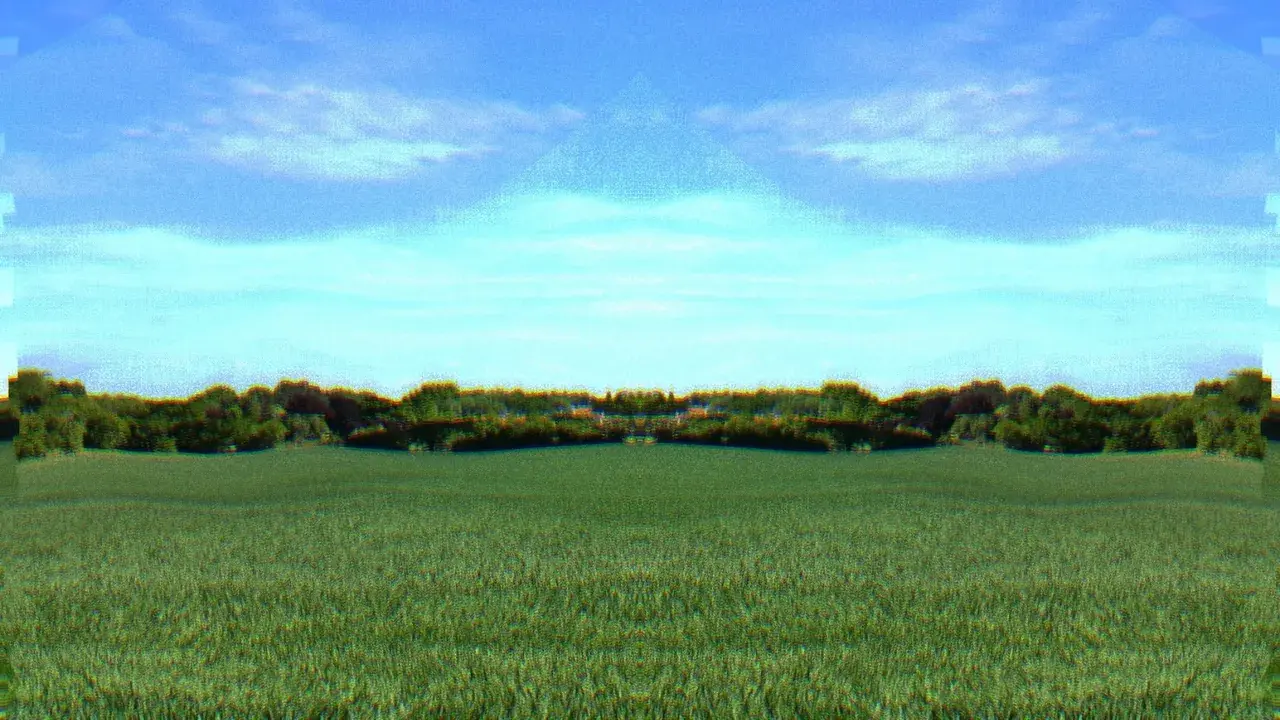 View across a field (LSD)