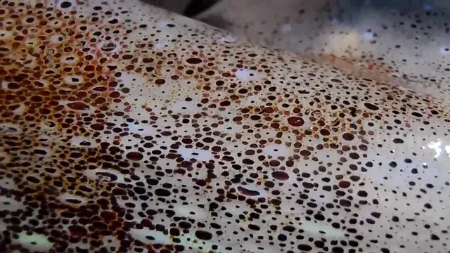 Like looking at dirt or coffee grounds