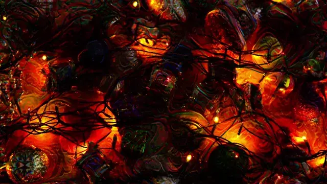 Staring at flashing lights on LSD
