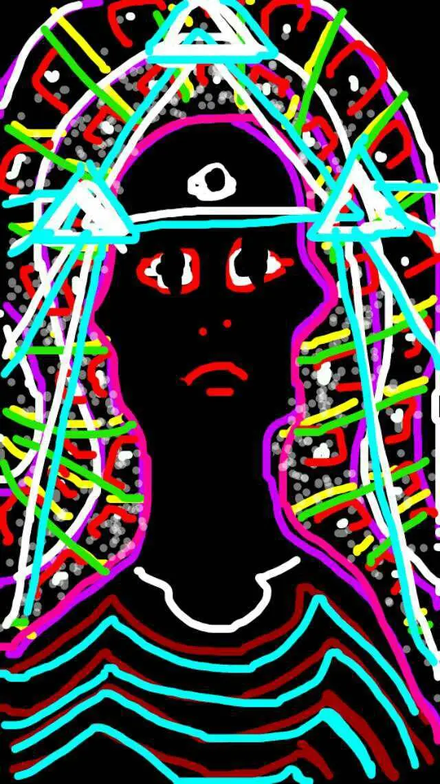 [OC] I closed my eyes and drew what I saw. Looks best zoomed out