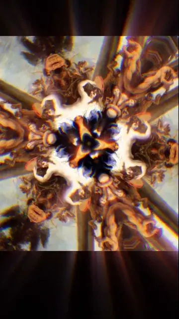 Renaissance painting mandala CEV (reflection, abberation)