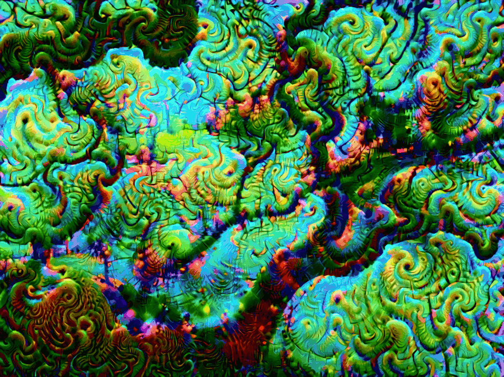Color shifting and slight visual drifting