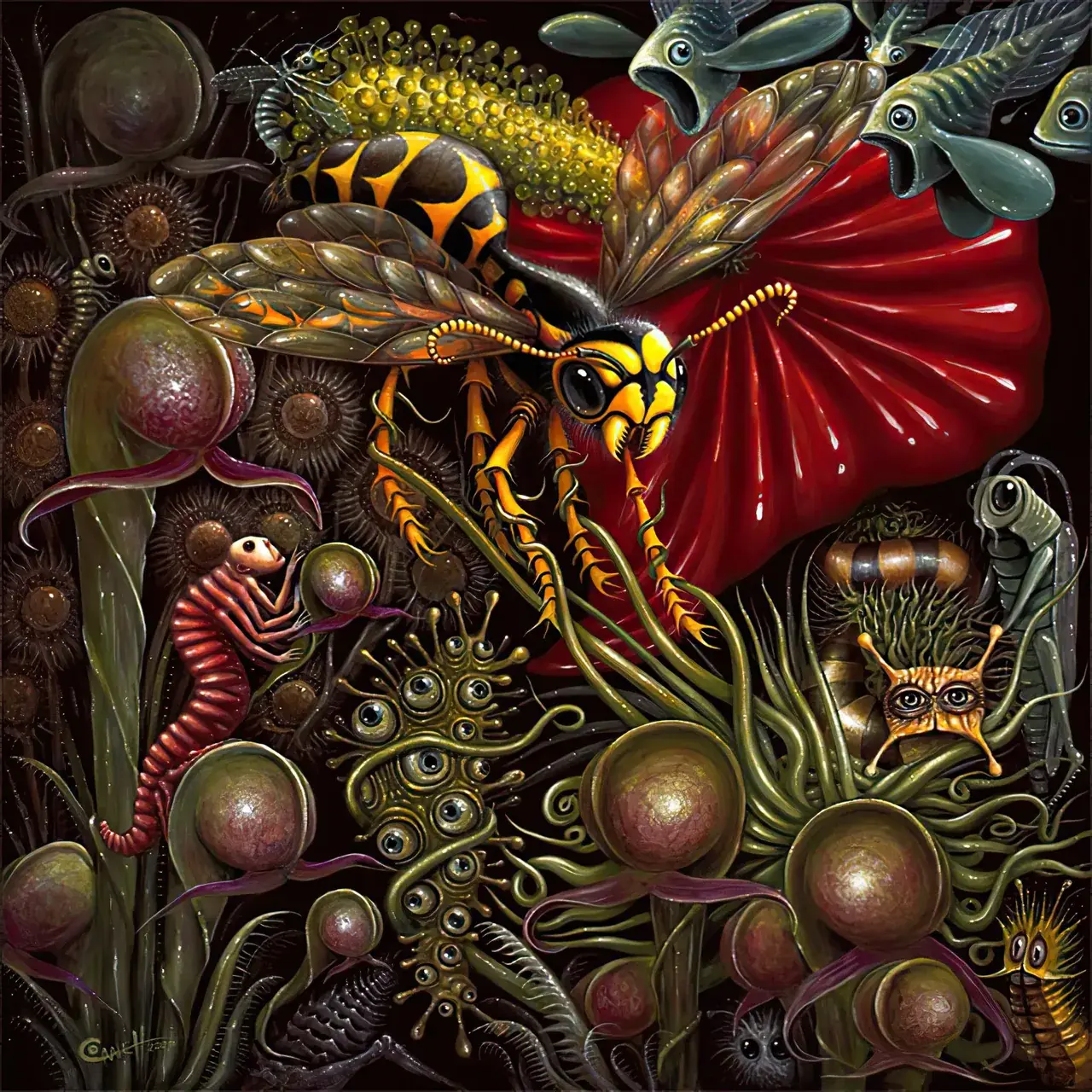 Red Bloom Predator