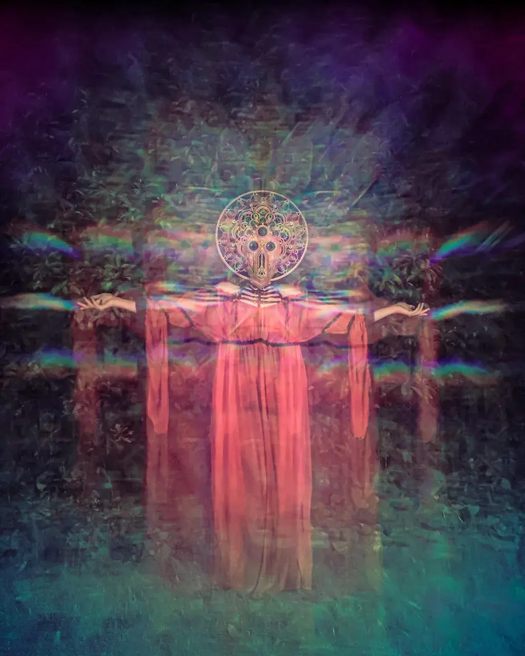 I made diffraction lenes for photoing my masks