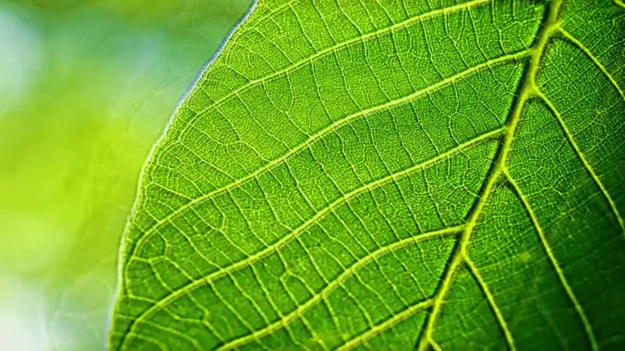 Magnified leaf