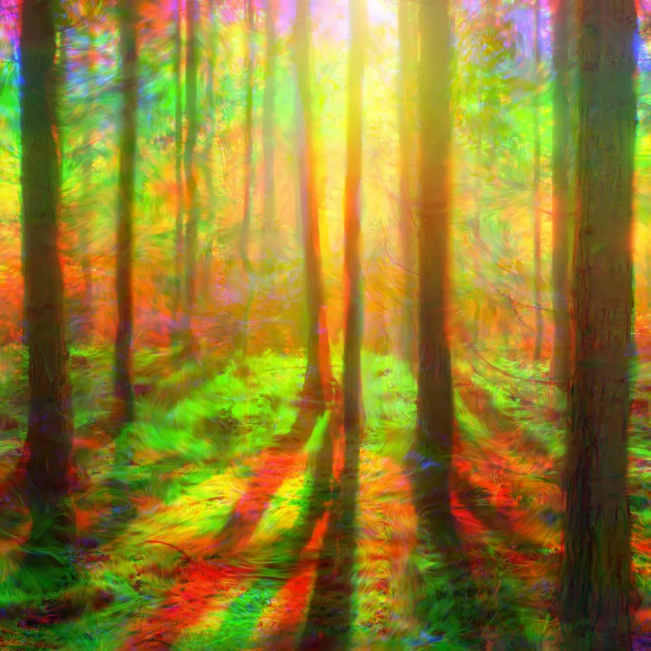 Tripping balls in the forest