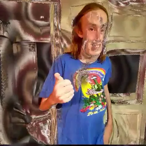 i recreated what my friend looked like to me. it was inspired by a 4 tab trip but this recreation looks about as intense as a 2 imho