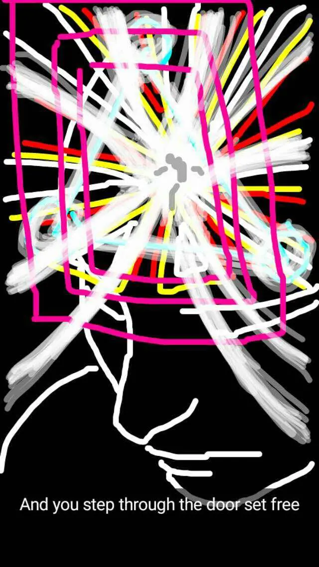 [OC] I closed my eyes and drew what I saw. Looks best zoomed out