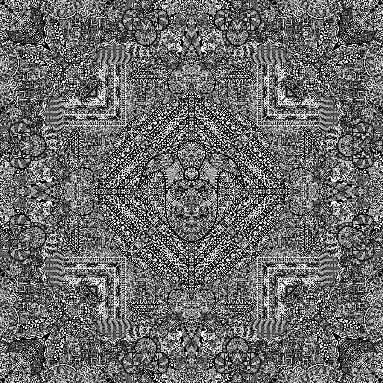 "Jester Madness", This is an art piece I've been working on for over a year, I recommend zooming in