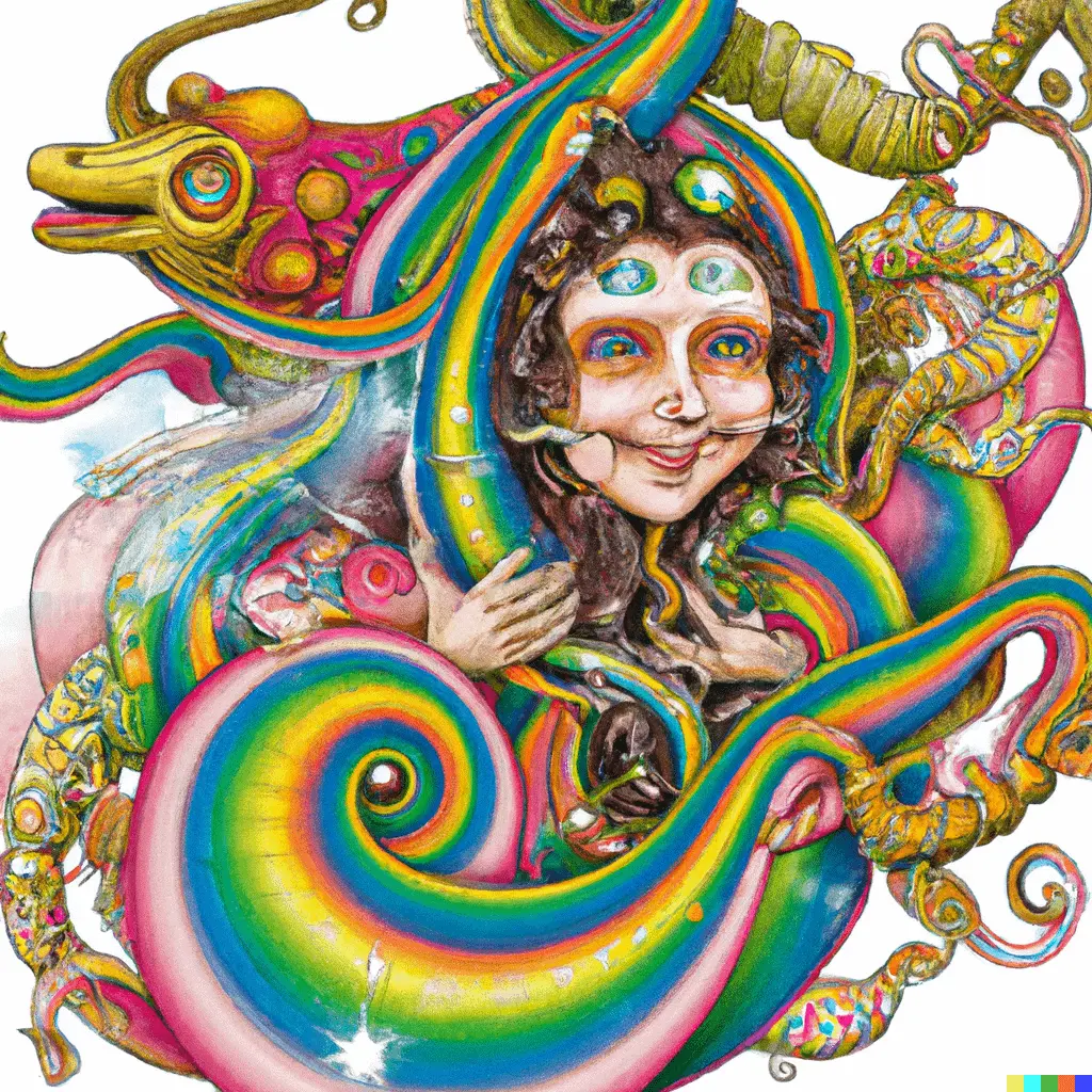 That sensation on ayahuasca of transforming into a jaguar or rainbow serpent