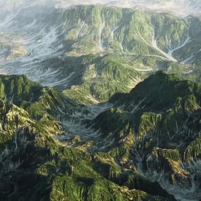 Some Trippy mountains courtesy of /r/woahdude