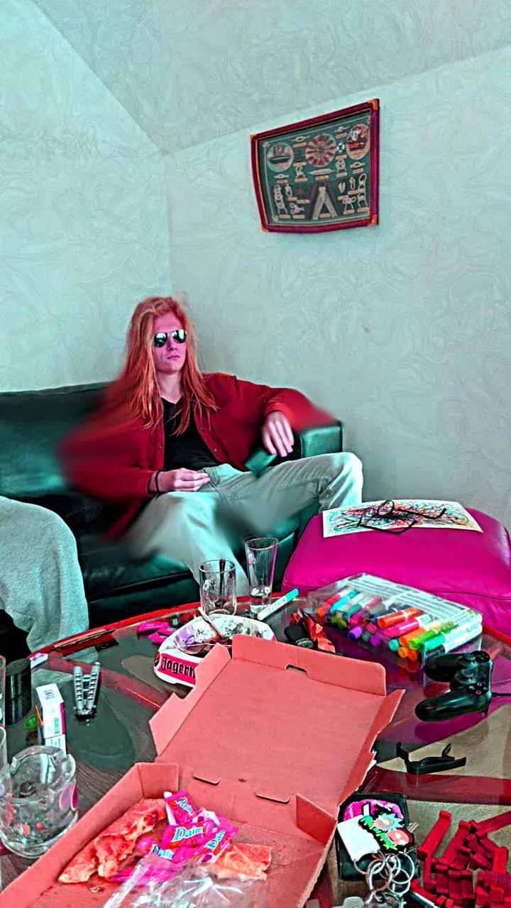 Posted this on r/LSD as well, this picture is of me during my first acid trip & I edited this the day after. Forgot I had it until I found it just now.