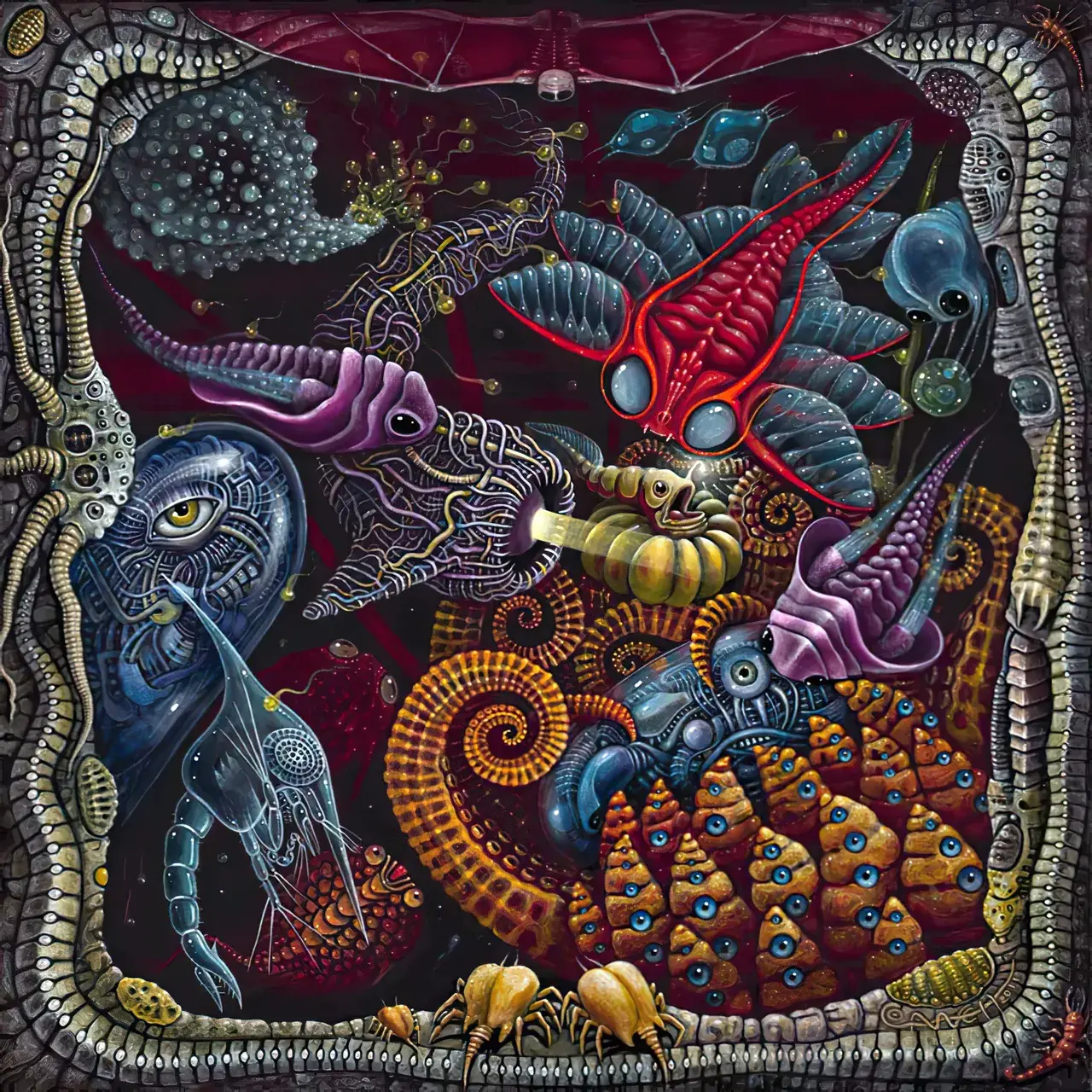 Framed Underwater Bestiary