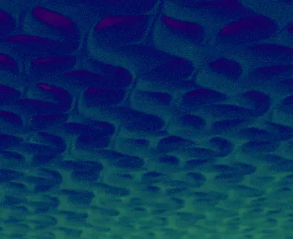 The Ecorp ceiling from Mr. Robot reminds me of the convolutionary curvy-type visuals
