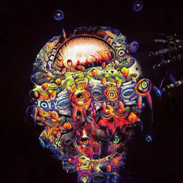 Further experiments training a neural network (Stylegan-3) on visionary artwork in order to generate psychedelic visuals.