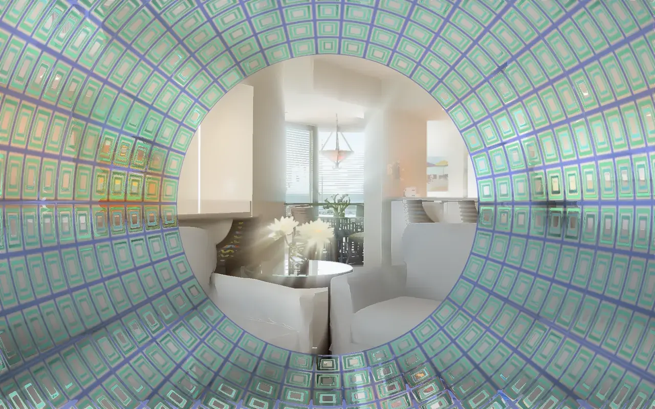 Visuals kicking in while smoking DMT.