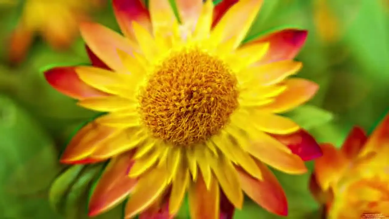 Magnified flower
